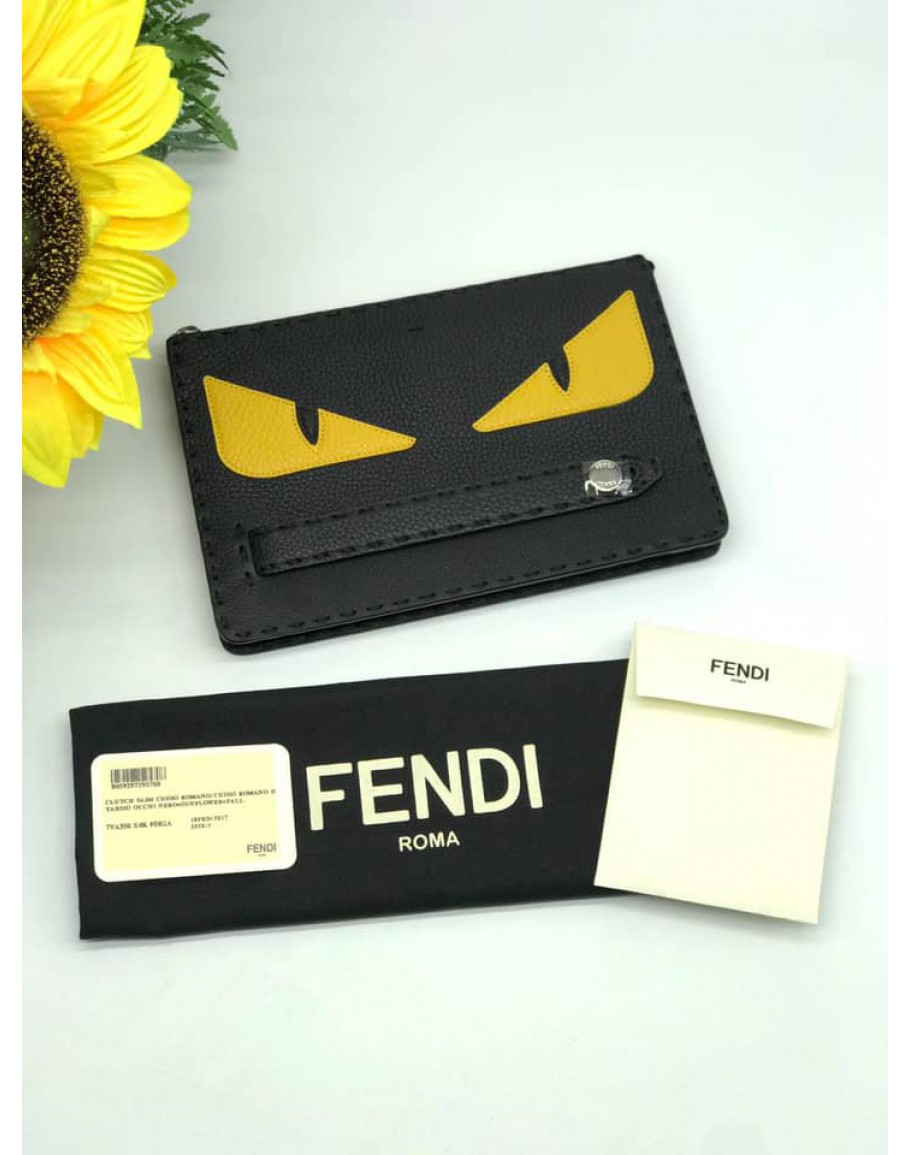 Fendi cheap eyes clutch